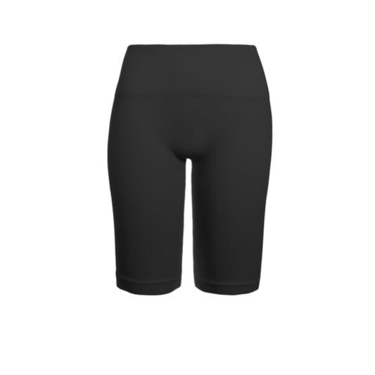Rib Knit Biker Shorts