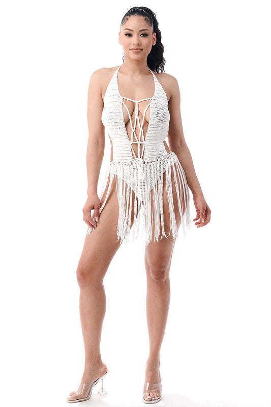 Miami Bikini Dress (White)