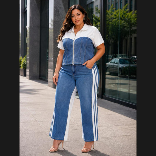 Nazia Pant Set (Plus)