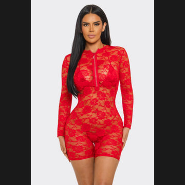 Heart’s Desire Lace Romper