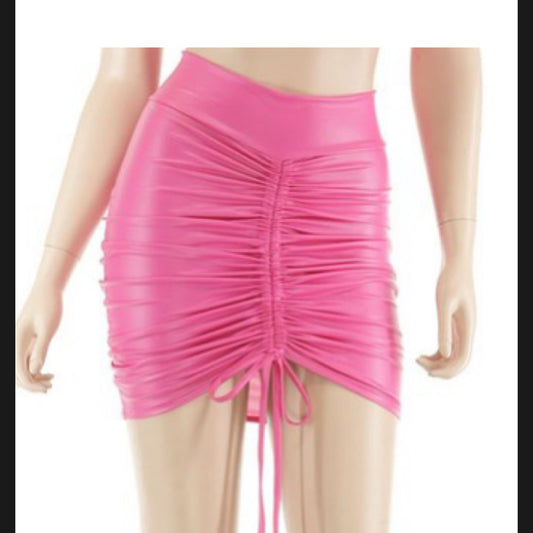 Nakia Leather Skirt (Plus Size)