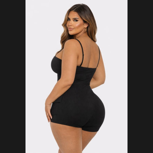 Connie Stretch Romper (Plus Size)