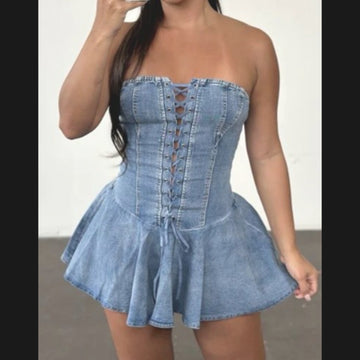 Keyi Denim Dress