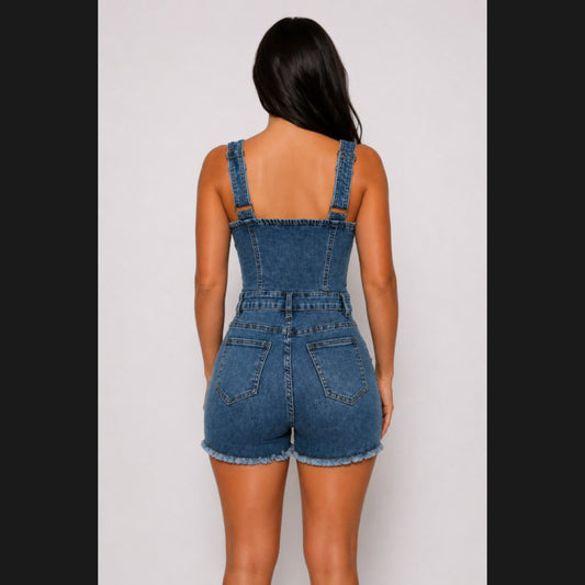 D’yauna Denim Romper