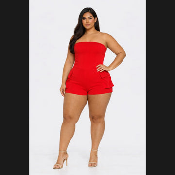 Stretch Cargo Romper (Plus Size)