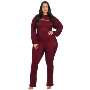 Belinda Jumpsuit Set (Plus Size)
