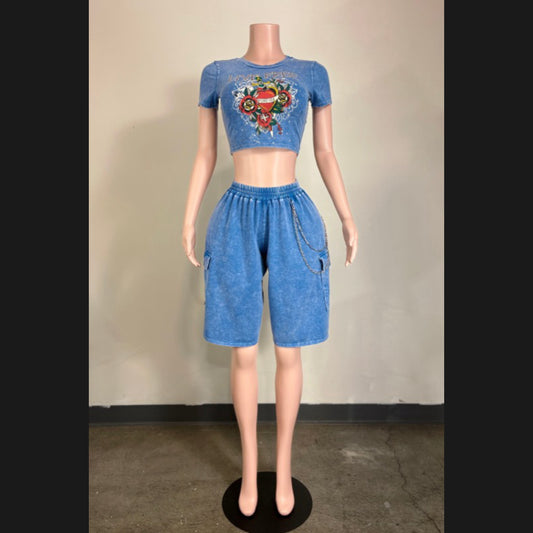 Live Free Short Set