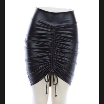 Nakia Leather Skirt (Plus Size)