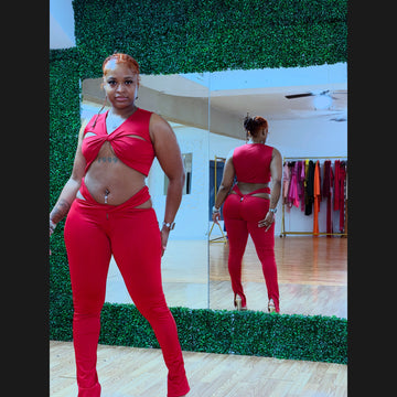 Peek A Boo Pant Set