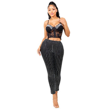 Paris Rhinestone Leggings