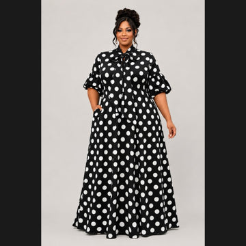 Sunday Morning Maxi Dress (Curvy)