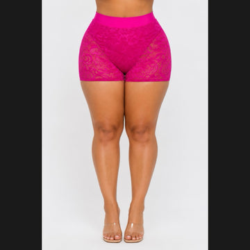 Lace Shorts (Plus Size)