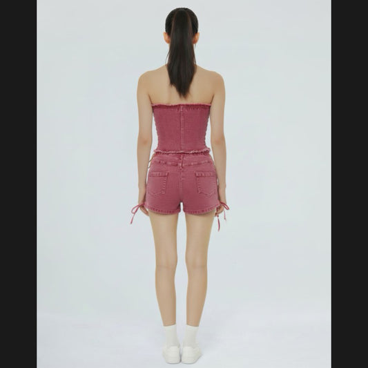 Rosalie Denim Short Set