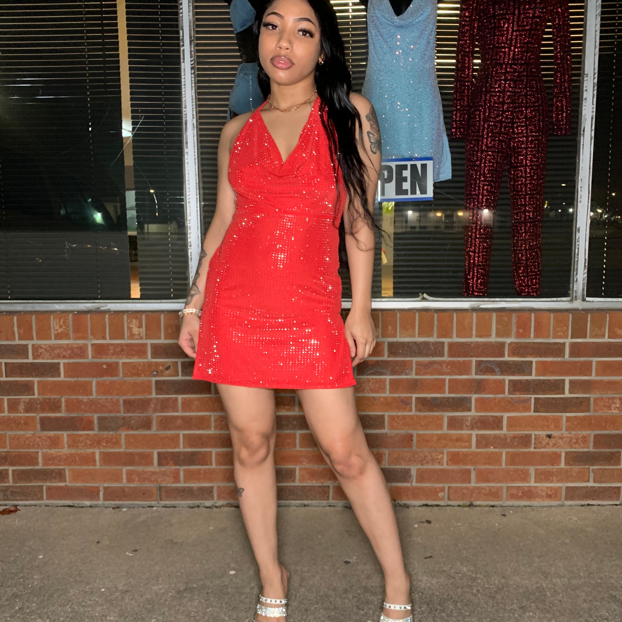 Keira Rhinestone Dress