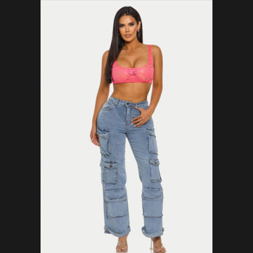 Jaslyn Cargo Jeans