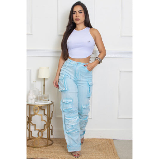 Cargo Denim Jeans