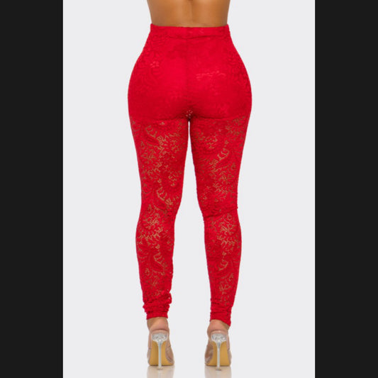 Hottie Lace Pants (Plus Size)