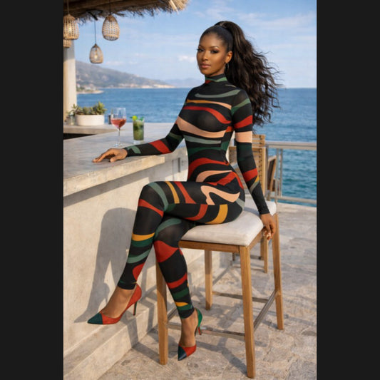 Blurred Vision Jumpsuit