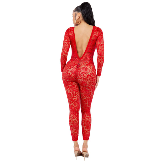 Lilian Lace Jumpsuit (Plus Size)