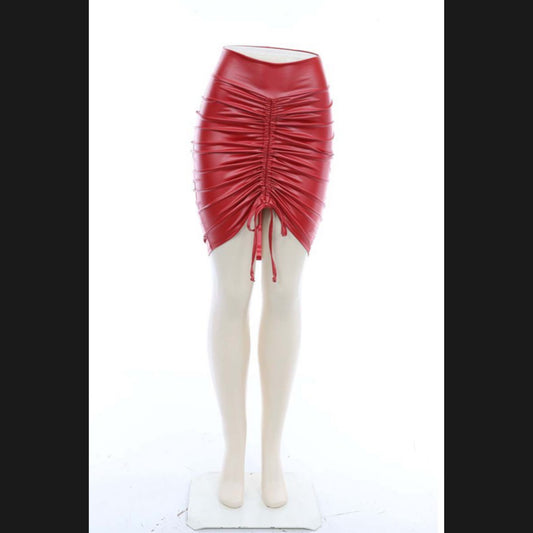 Nakia Leather Skirt (Plus Size)