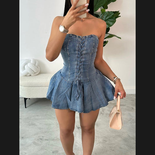 Keyi Denim Dress