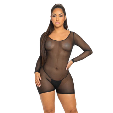 Clear View Mesh Romper