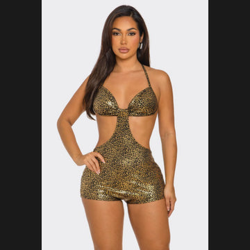 Meina Leather Romper