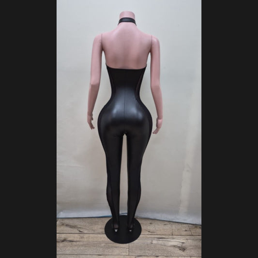 Hailey Leather Jumpsuit