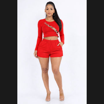 Bejeweled Short Set