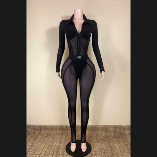 Mystique Mesh Jumpsuit