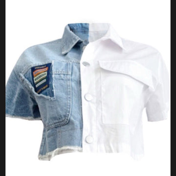 Half Denim Shirt