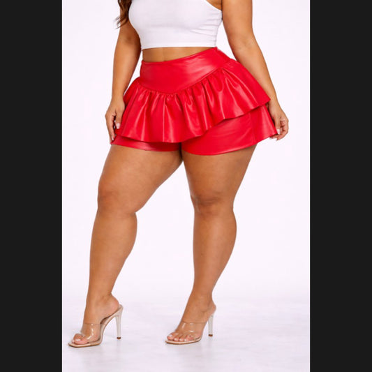 Lakiya Ruffle Skort (Plus Size)