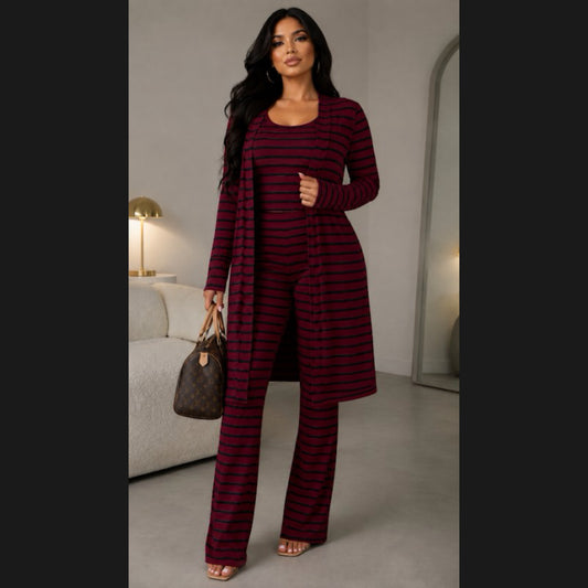 Stay In Line Pant Set