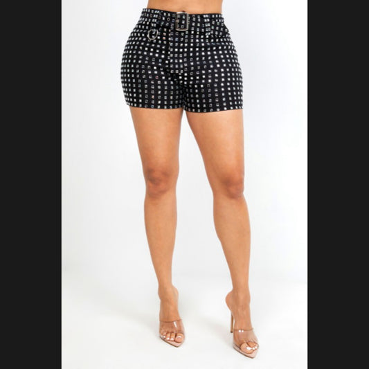 Rajel Rhinestone Shorts