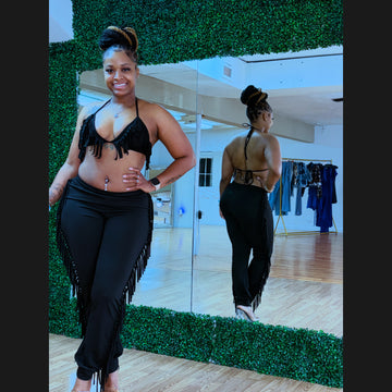 French Fringe Pant Set