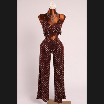 Verna Polka Dot Pant Set