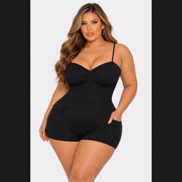 Connie Stretch Romper (Plus Size)