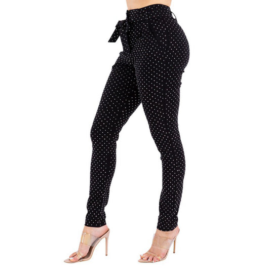 Rhinestone Bow Pants