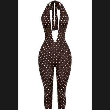 Coco Dot Capri Jumpsuit