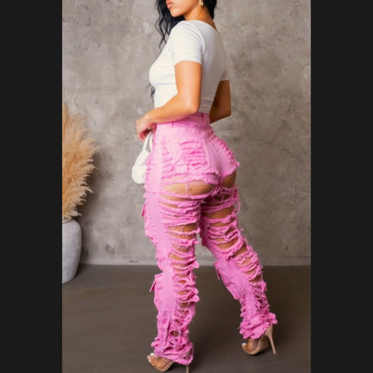 Sherry Shredded Jeans