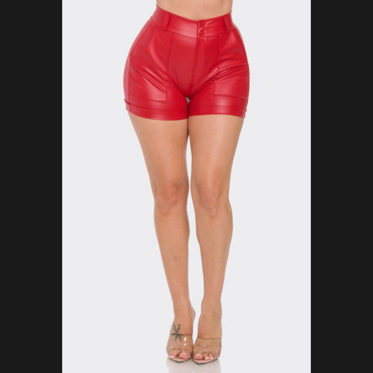 Aye Shorty Leather Shorts