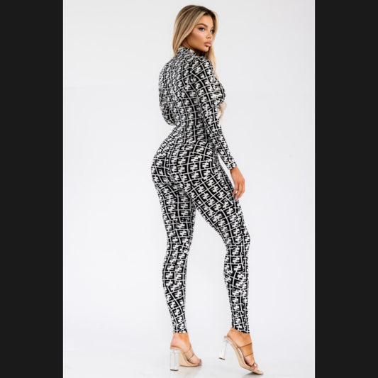 Geo Jane Jumpsuit (Plus Size)
