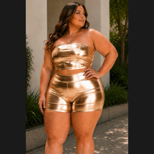 Ms Futuristic Short Set (Plus Size)