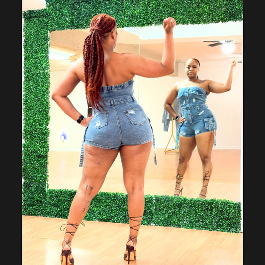 Vintage Denim Romper