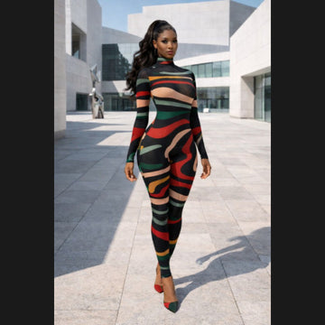 Blurred Vision Jumpsuit