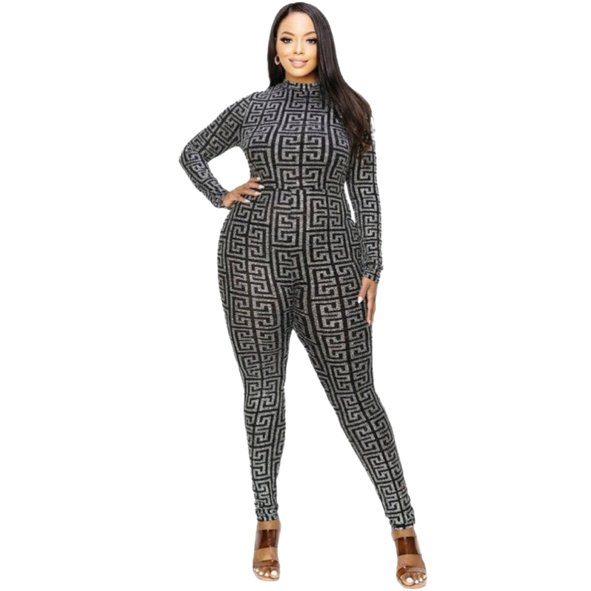 Glitter Jumpsuit (Plus Size)