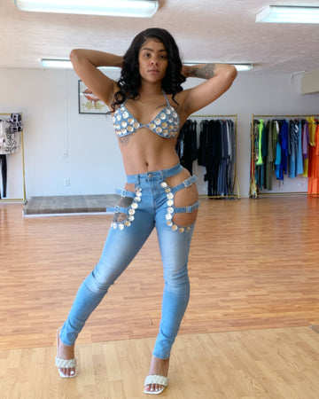 Zena Denim Jean Set