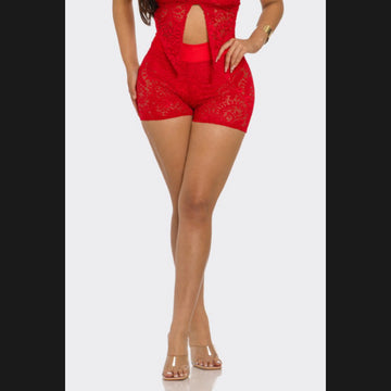 Lucy Lace Shorts (Plus Size)