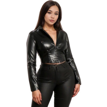 Lucille Leather Top