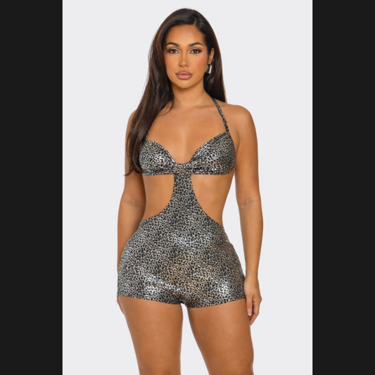 Meina Leather Romper